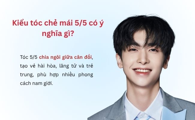 Kiểu tóc chẻ mái 5/5 có ý nghĩa gì?
