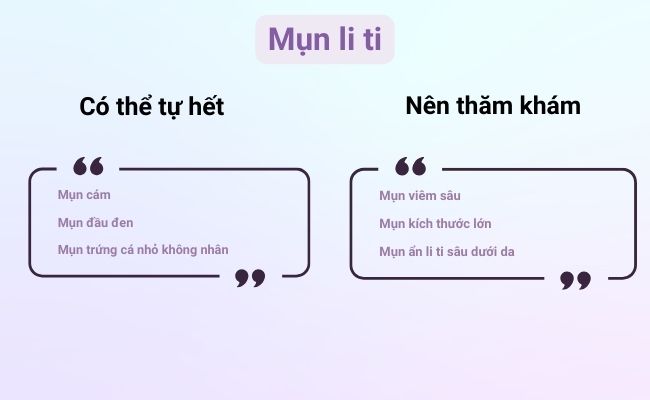 Mụn li ti có tự hết không?