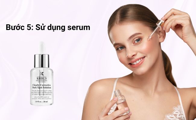 Dùng serum đặc trị để cải thiện các vấn đề về da