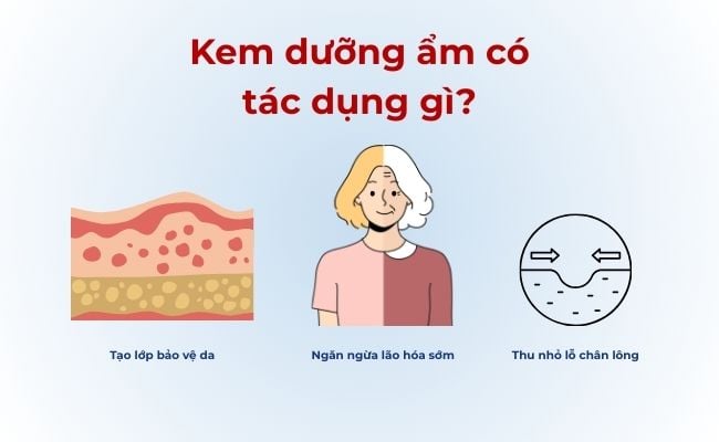Kem dưỡng ẩm có tác dụng gì?