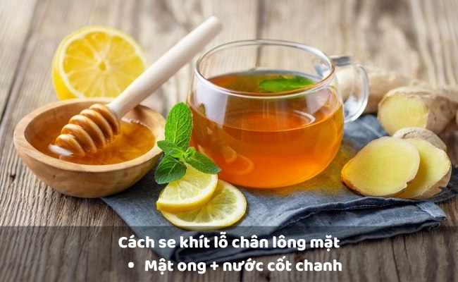 Mật ong + nước cốt chanh

