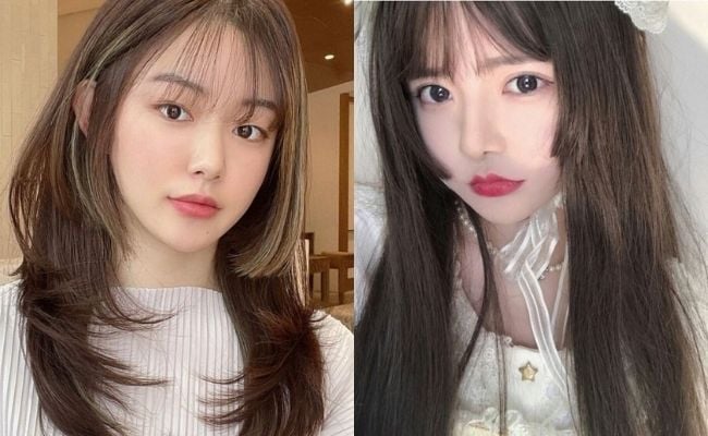 Tóc hime mái thưa