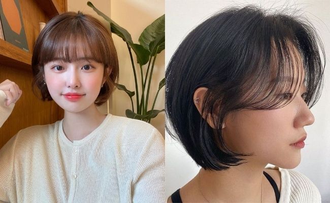 Tóc tém nữ uốn đuôi cong tinh tế