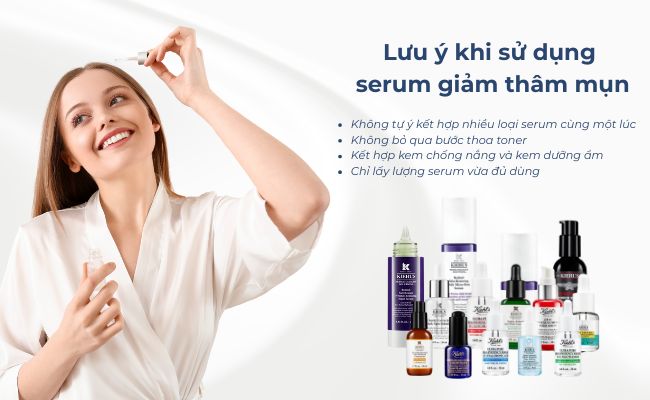 Lưu ý khi sử dụng serum giảm thâm mụn