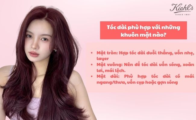 Tóc dài phù hợp với những khuôn mặt nào