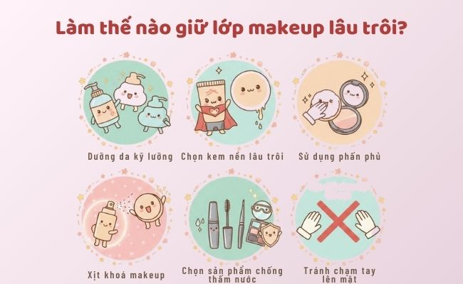 Làm thế nào giữ lớp makeup lâu trôi?
