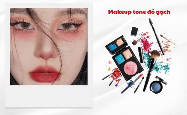 Makeup tone đỏ gạch ấm áp