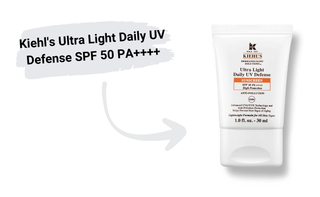 Kem Chống Nắng Hằng Ngày Kiehl's Ultra Light Daily UV Defense SPF 50 PA++++ và serum Glycolic Acid