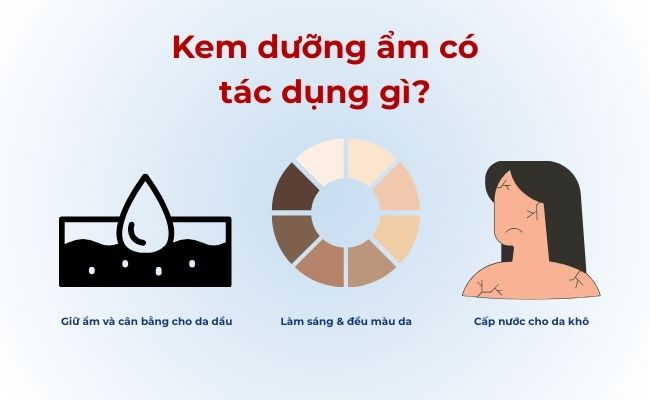 Kem dưỡng ẩm có tác dụng gì?