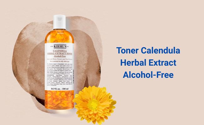 Toner chăm sóc da tốt nhất của thương hiệu Kiehl’s - Calendula Herbal Extract Alcohol-Free Toner.