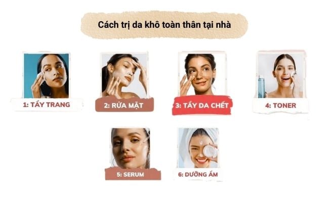 Cách trị da khô toàn thân tại nhà