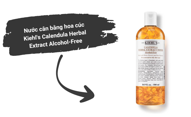 Toner hoa cúc Kiehl’s Calendula Herbal Extract Alcohol-Free Toner