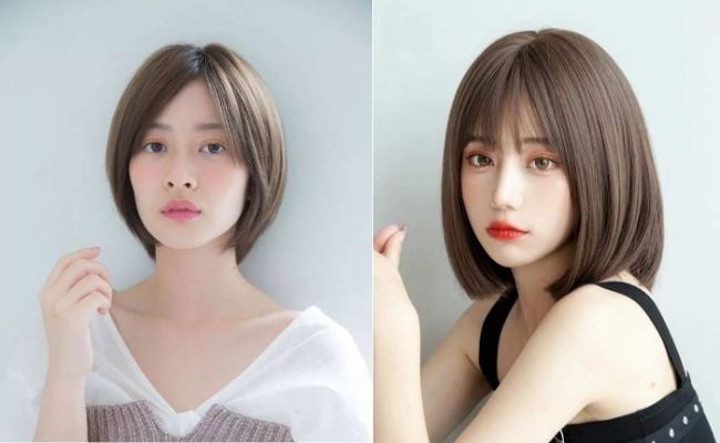 Kiểu tóc ngắn cho nữ tóc mỏng xẹp phong cách Nhật