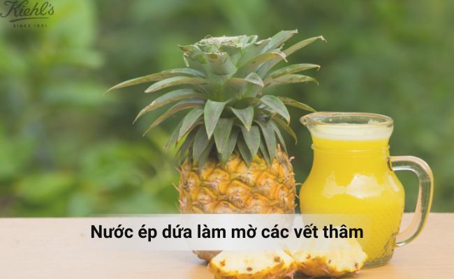 Nước ép dứa làm mờ các vết thâm nám