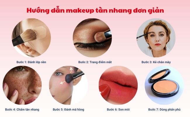 Hướng dẫn makeup tàn nhang đơn giản