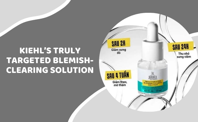 Serum Chấm Mụn 2 Trong 1 Kiehl’s điều trị mụn cám ở trán