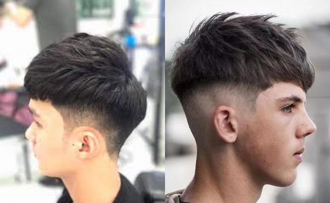 Tóc layer nam cạo hai bên kiểu Mohican