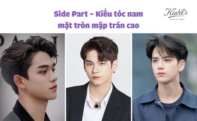 kiểu tóc nam mặt tròn béo