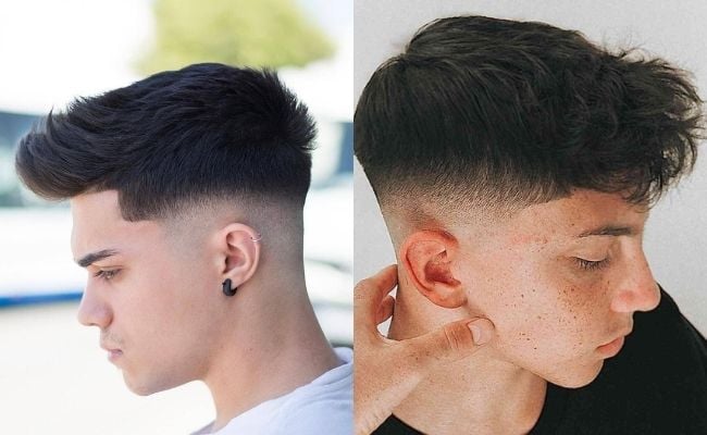 Kiểu tóc layer nam mặt tròn đẹp
