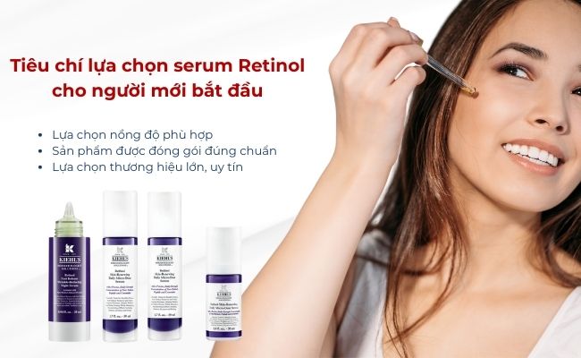 Serum Retinol đạt chuẩn được đựng trong chai/lọ có màu sẫm