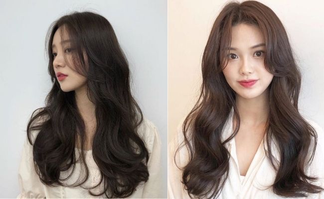 Tóc xoăn lơi cho nữ mặt tròn