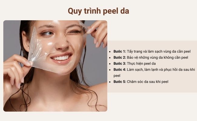 Quy trình peel da an toàn, chuẩn khoa học