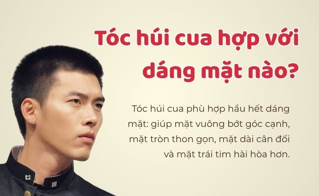 Tóc húi cua hợp với dáng mặt nào?