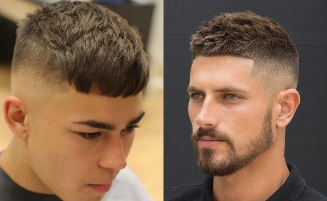 Tóc húi cua Textured tự nhiên