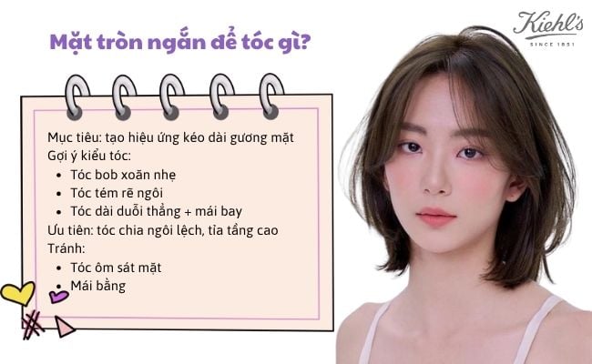 Cách chọn kiểu tóc cho mặt tròn theo khuôn mặt và dáng người 