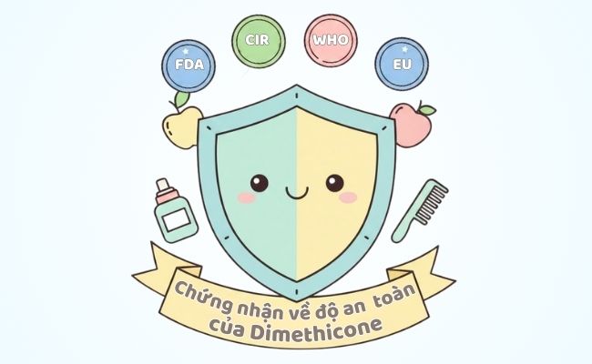 Những nghiên cứu và chứng nhận về độ an toàn của Dimethicone với da