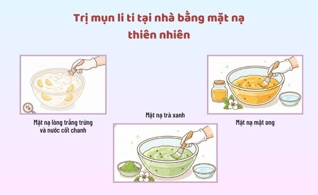 Trị mụn li ti tại nhà bằng mặt nạ thiên nhiên