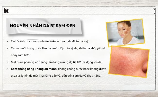 Nguyên nhân da sạm đen