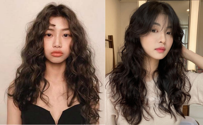 Tóc dài xoăn cổ điển sang trọng