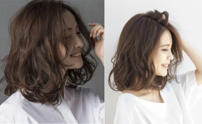 Tóc ngang vai uốn sóng
