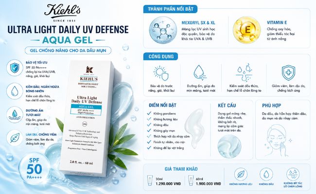 Kiehl's Ultra Light Daily UV Defense Aqua Ge