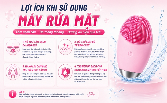 Lợi ích khi sử dụng máy rửa mặt