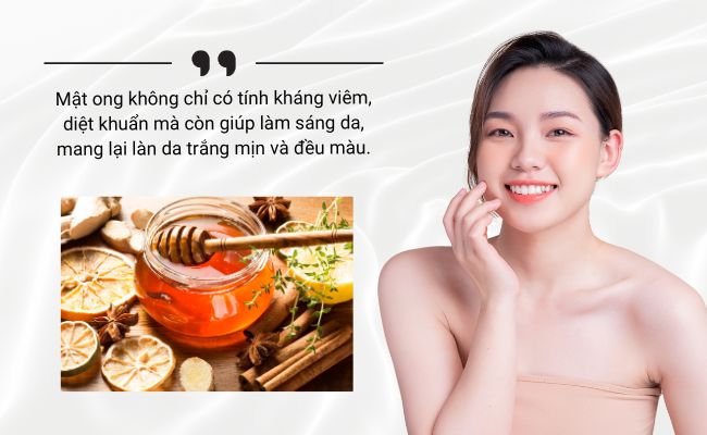 Mặt nạ mật ong làm trắng da mặt tại nhà hiệu quả