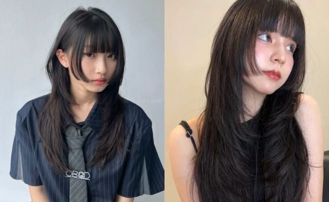 Tóc Hime layer dài