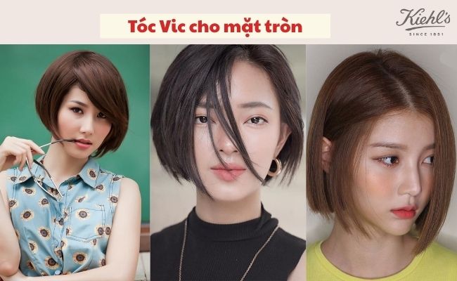 các kiểu tóc ngắn cho mặt tròn giúp che khuyết điểm hot nhất
