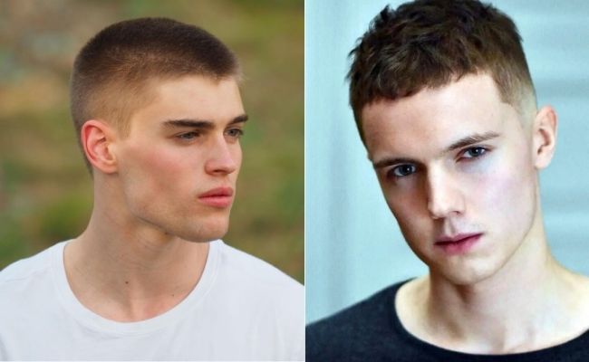 Kiểu tóc Buzz Cut đầy nam tính cho mặt dài