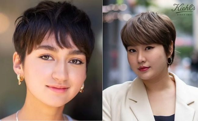 Tóc pixie cho gương mặt tròn