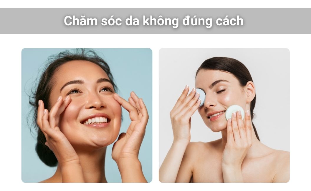 Chăm sóc da không đúng cách khiến da sạm đen