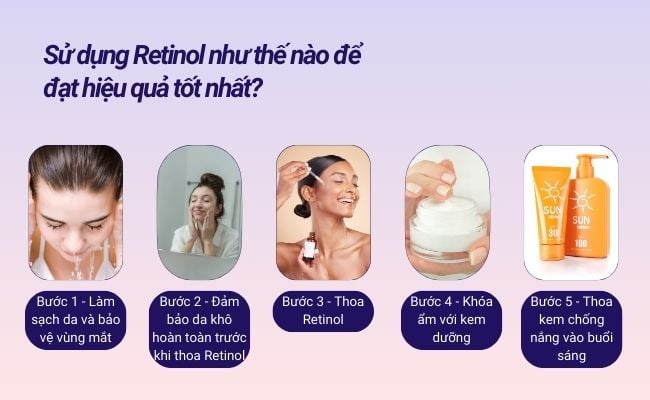 Quy trình chăm sóc da với Retinol đúng cách