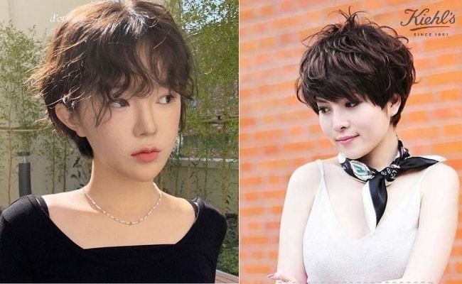 Kiểu tóc tém xoăn