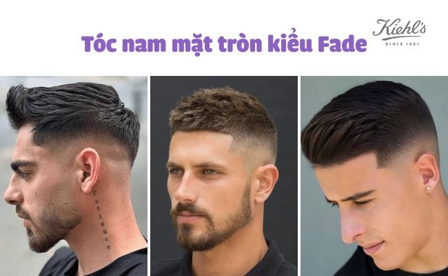 kiểu tóc nam mặt tròn béo