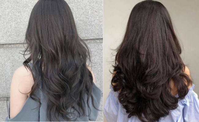 Tóc dài uốn đuôi đơn giản mà thanh lịch