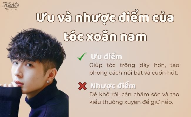 Ưu và nhược điểm của tóc xoăn nam