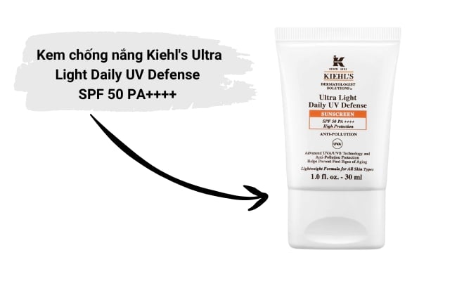Kem chống nắng hằng ngày Kiehl’s Ultra Light Daily UV Defense SPF 50 PA++++ Kem chống nắng hằng ngày Kiehl’s Kem chống nắng hằng ngày Kiehl’s Ultra Light Daily UV Defense SPF 50 PA++++
