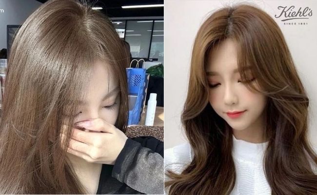 Màu tóc nhuộm không cần tẩy nâu lạnh