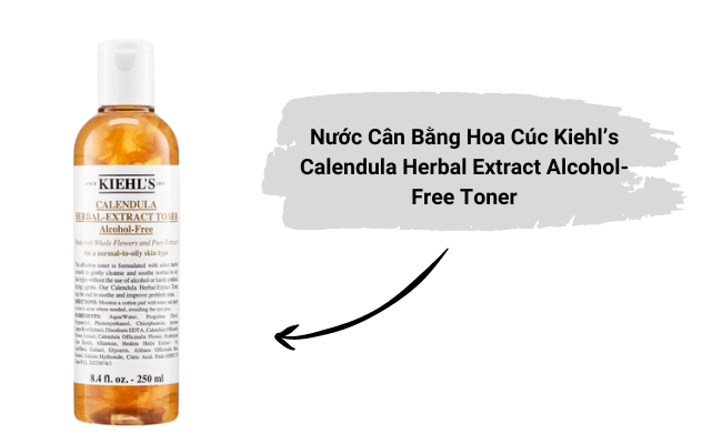 toner hoa cúc kiehls cho da dầu mụn